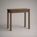Obdélníkový stůl z MDF s ořechovou dýhou, hnědý, 100 × 35 × 75 cm